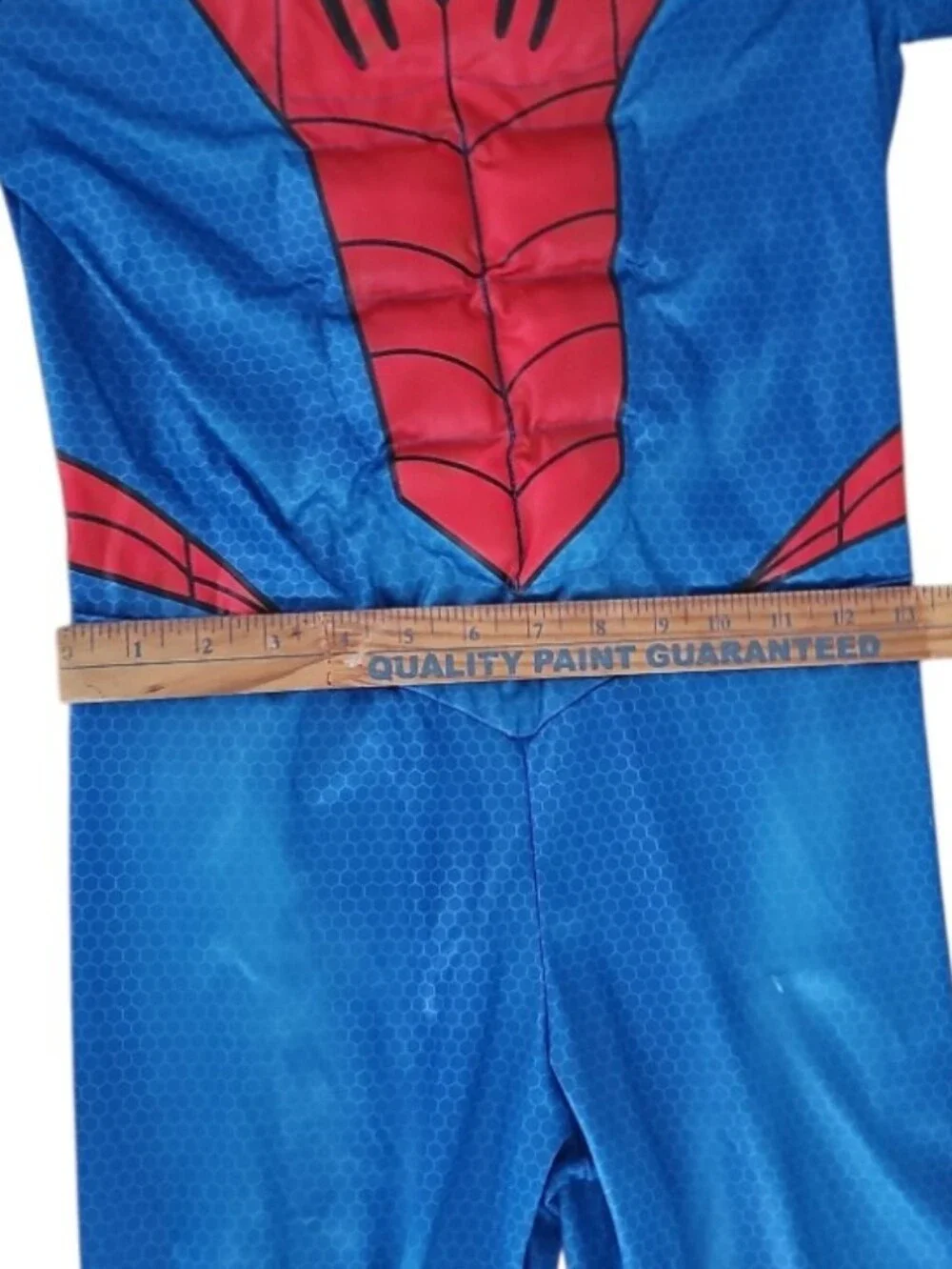 Marvel Spider-Man Deluxe Muscle Costume Kids Large10/12 Padded Halloween Cosplay